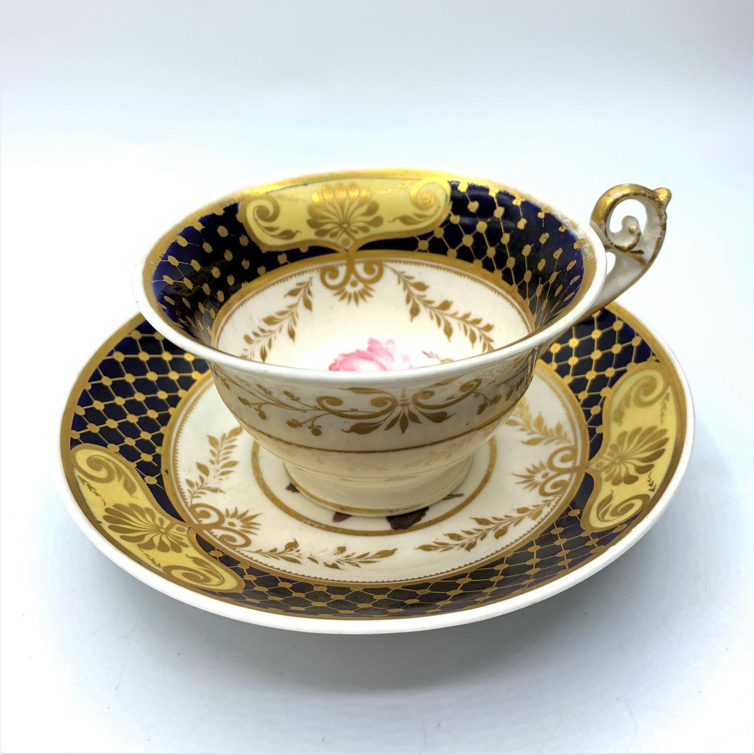 H&R Daniel Bell shape Cup & Saucer circa 1830 (2) - Image 3 of 8