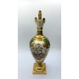 H&R Daniel Grecian Urn with Woodland theme with gilt finish, 32cm tall