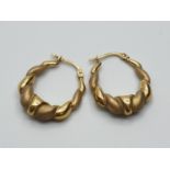 Pair of 9ct Gold Earrings, weight 1.6g