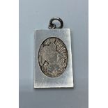 Scandinavian Silver St Christopher Pendant having clear marking for 925 silver Finland and Nina