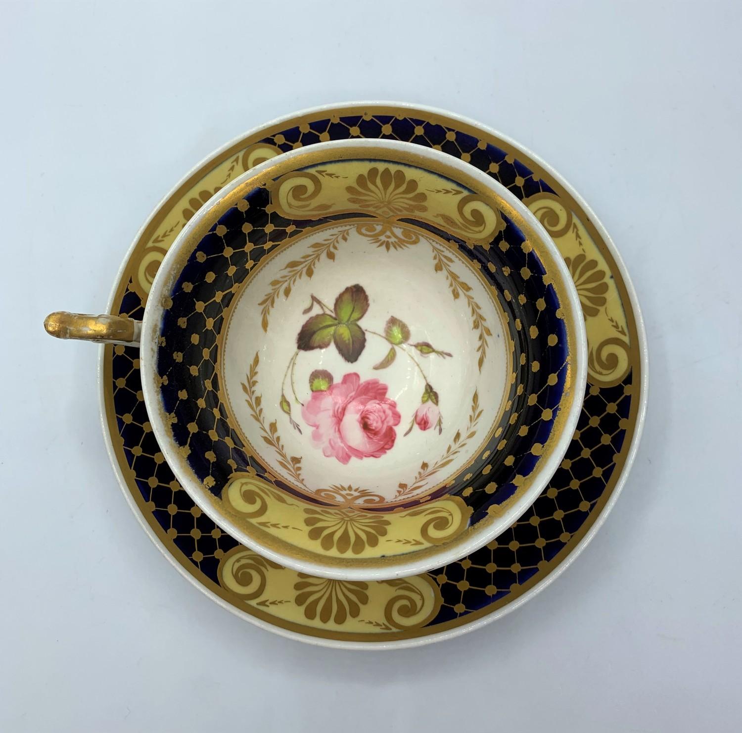 H&R Daniel Bell shape Cup & Saucer circa 1830 (2) - Image 5 of 8