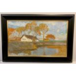 Framed Oil Painting by Hungarian Artist Olgyay Ferenc