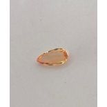 Imperial Topaz loose Stone, around 3.82ct (Oro Preto Minas Gerais, Brazil) and size 14x7.5x4mm