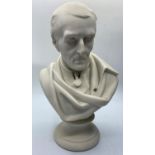 Ceramic bust of the Duke of Wellington, 28cm tall and 1.75kg weight