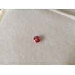 0.17ct Round brilliant Natural fancy Diamond stone (purplish red) with EDR certificate A725212