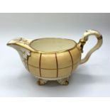 Second gadroon shape creamer. Unusual design 2 cracks on and near handle.