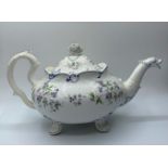 H&R Daniel shell shape B tea pot in good condition, pattern no. 5704
