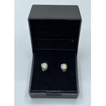 Pair of Diamond stud earrings with 1.46ct diamond