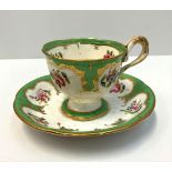 H&R Daniel Acanthus Base Shape Cup & Saucer in Good Condition.