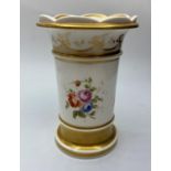 H&R Daniel Rococo pheasant vase, 12.5cm tall in good condition