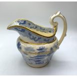 A Very Early Daniel First Gadroon Shape Creamer Circa 1822 with Oriental Spode Like Pattern.