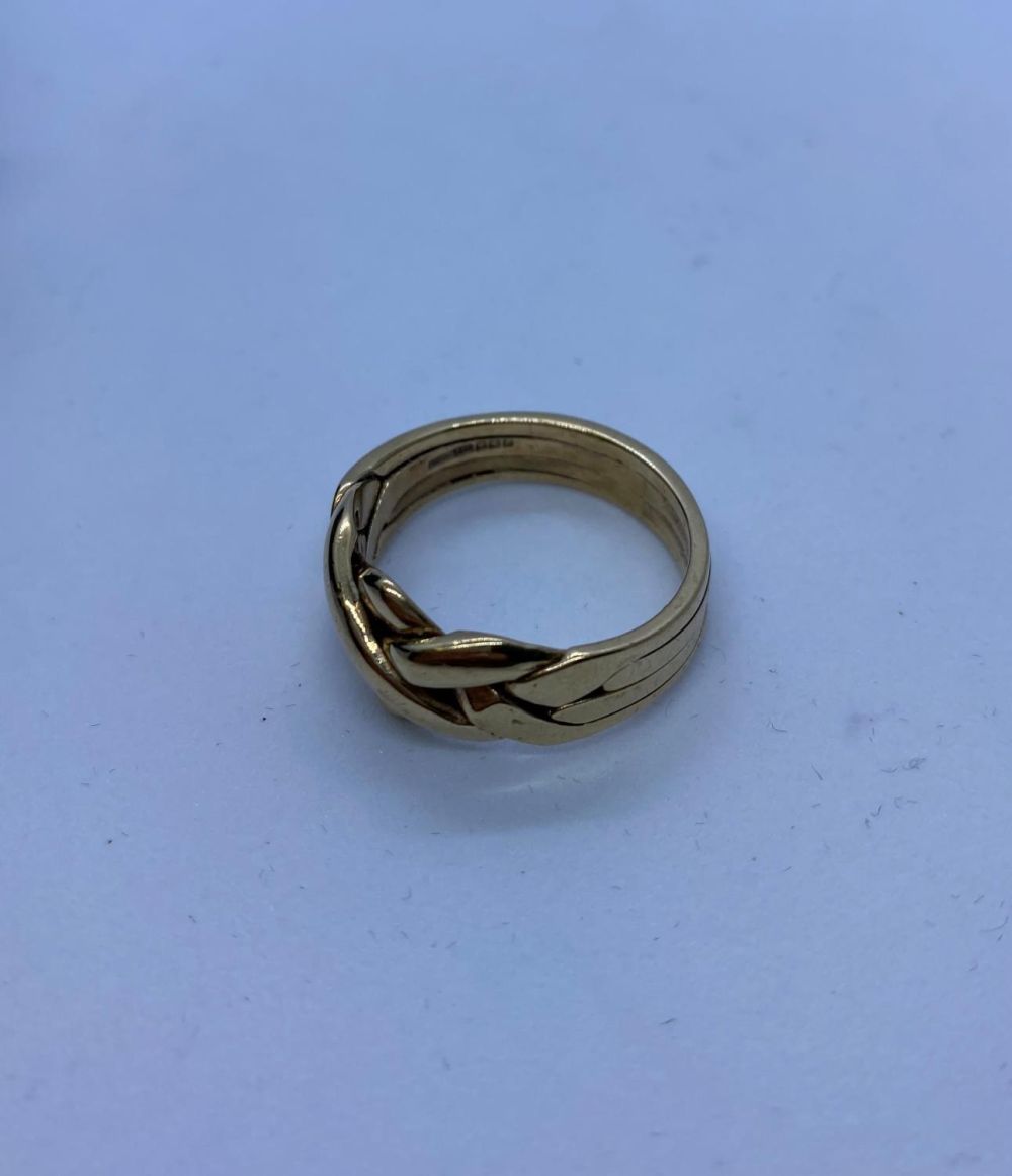 9ct Gold Puzzle Ring, 6.4g, Size T. - Image 3 of 4