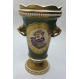 H&R Daniel Spill Vase with pheasant motif, in good condition