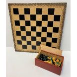 60' Chess Set with Board (Wooden)