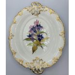 A Daniel Rococo Scroll Shape Serving Dish in Condition.