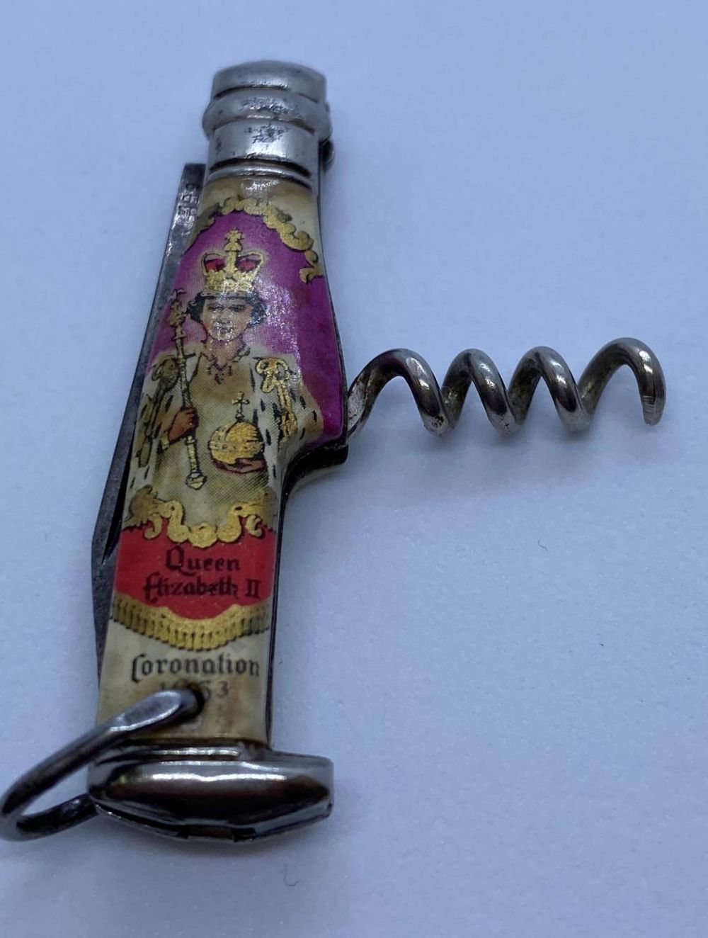 Rare Vintage Coronation Pen Knife from Richards of Sheffield. Having Clear Colour Picture of QE II - Image 5 of 5