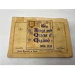 Complete album of players cigarette cards the king and queen of England 1066-1935 in original
