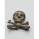 WW1/WW2 German Brunswick Skull Cap Badge