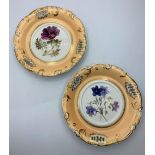 A Pair of Shell Pierced Side Plates Circa 1825, In Good Condition.