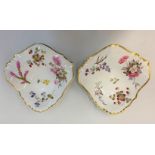 A Pair of Daniel Cusped Shape Shell Dishes Pattern No: 3839 in Good Condition.