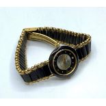 Langs Ladies dress watch in black and gold