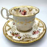 H&R Daniel shell shape cup and saucer in good condition.