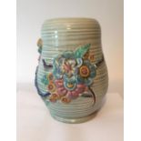 Vintage Clarice Cliff Vase from the 'My Garden' series, clear marking on base for Clarice Cliff