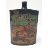 WW1 British Battlefield Relic Water Bottle with post War painted ?War Horse? Scene