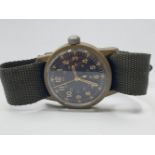 Vietnam Made US Army Plastic Manual Wrist Watch. Dated 1969.