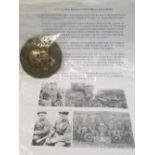 WW1 German Flammen Werfer (Flame Thrower) Troops Officers Sleeve Badge. With write up