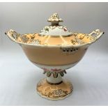 H&R Daniel Shell Pierced Shape Lidded Bowl in Good Condition.