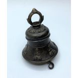 Vintage bronze bell, 9cms tall.