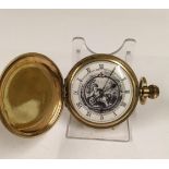 Vintage Masonic Memento Mori full hunter Pocket Watch, in working order