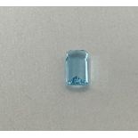 Aquamarine Loose Stone, around 2.37ct (Brazil) and size 12.6.5x5.5mm