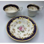 Set of H&R Daniel Early teacup, coffee cup & Saucer in Fair Condition (3)