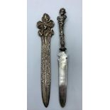 2 vintage letter openers