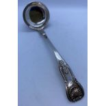 A Fine Example of Victorian Scottish Silver. A Sauce Ladle with Clear Hallmark for James McKay,