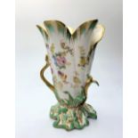 H&R Daniel Snake Handled Vase in Good Condition.