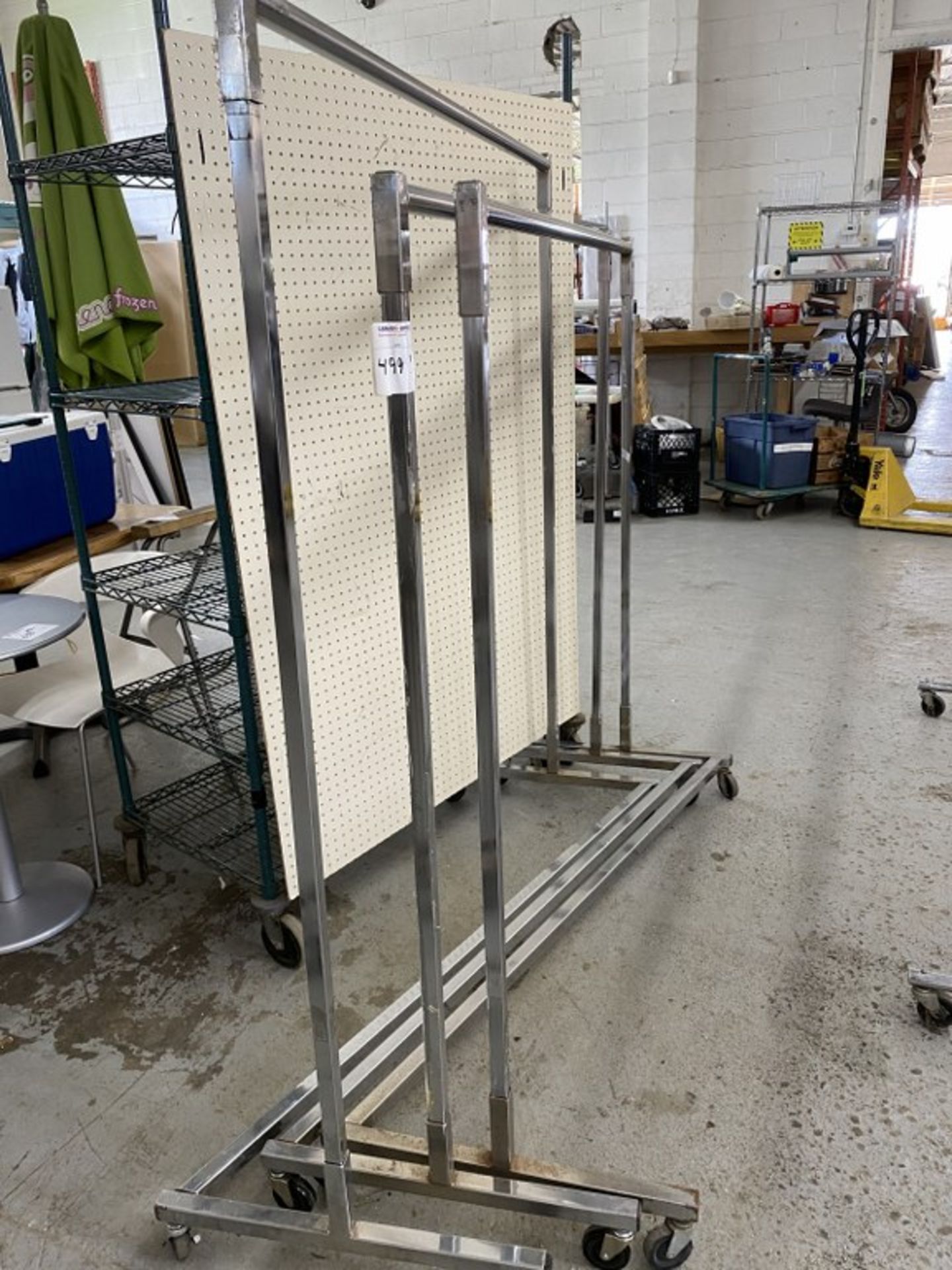 6' STAINLESS STEEL ROLLING HANGER STANDS X 3PCS