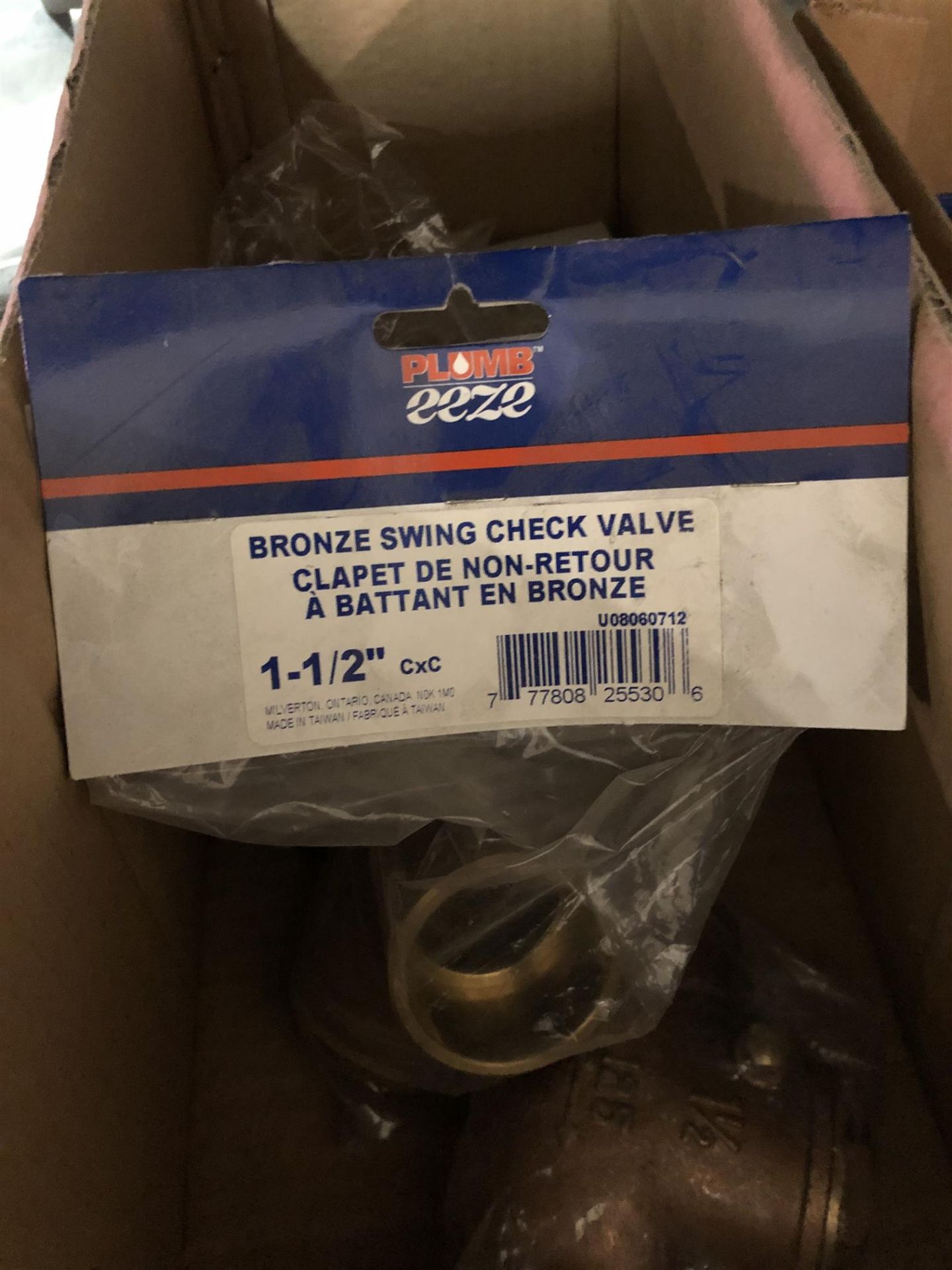 PLUMP EEZE - ASSORTED BRONZE SWING CHECK VALVES - SEE PHOTOS - 15PCS - Image 5 of 7