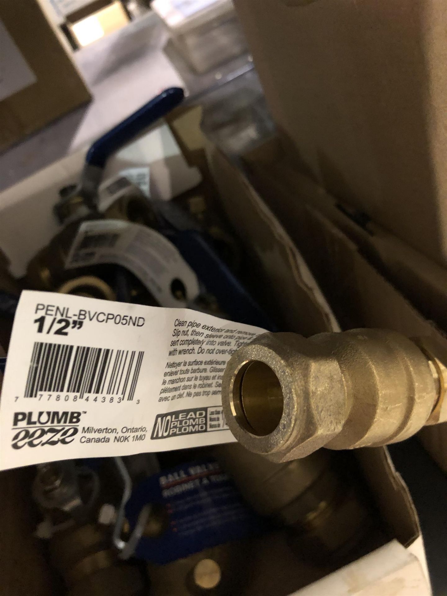 PLUMB EEZE - ASSORTED BALL VALVES - SEE PHOTOS - 19PCS - Image 3 of 5