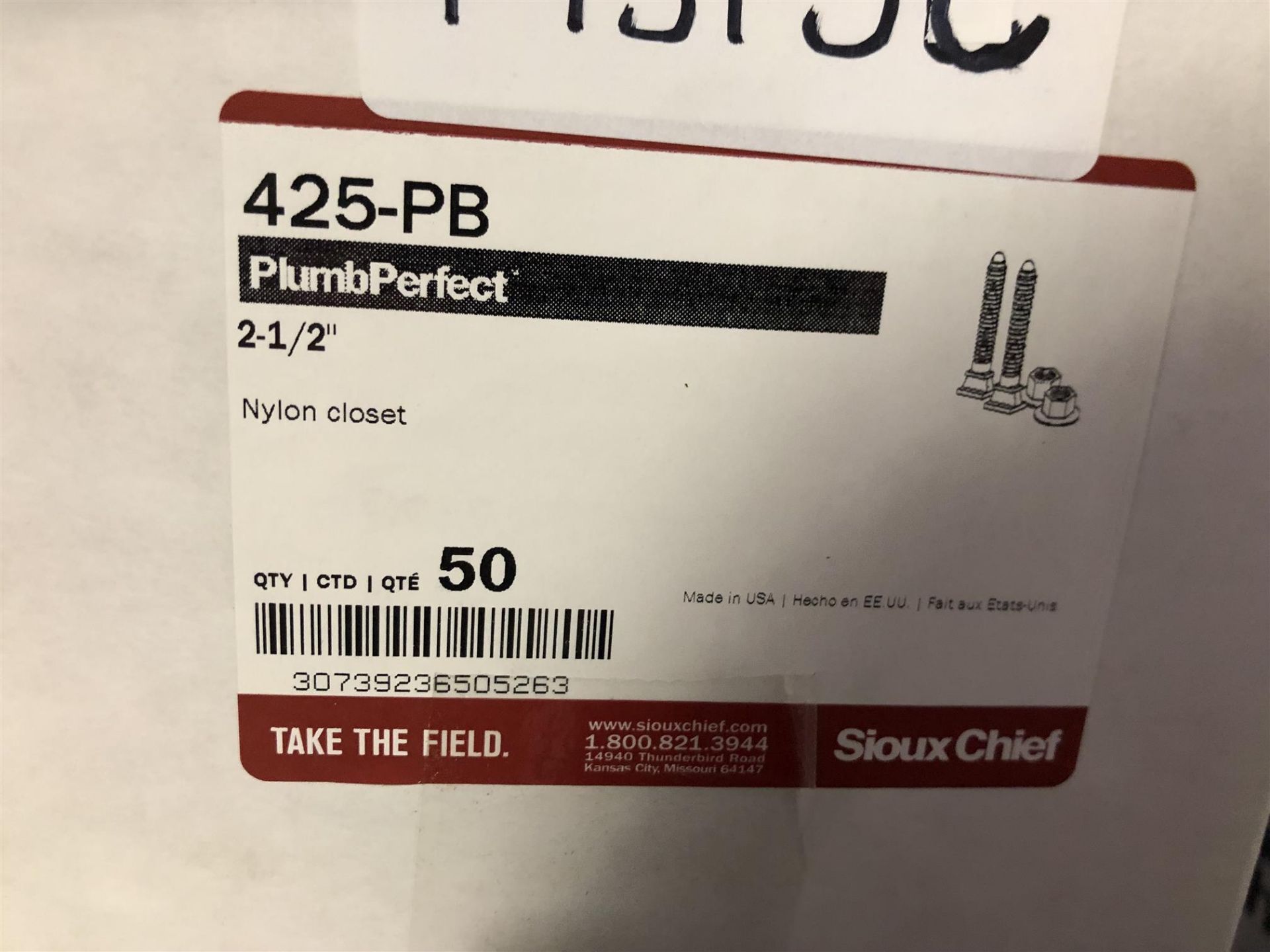 PLUMBPERFECT - 425-PB NYLON CLOSET 2-1/2" - 221PCS - Image 4 of 4