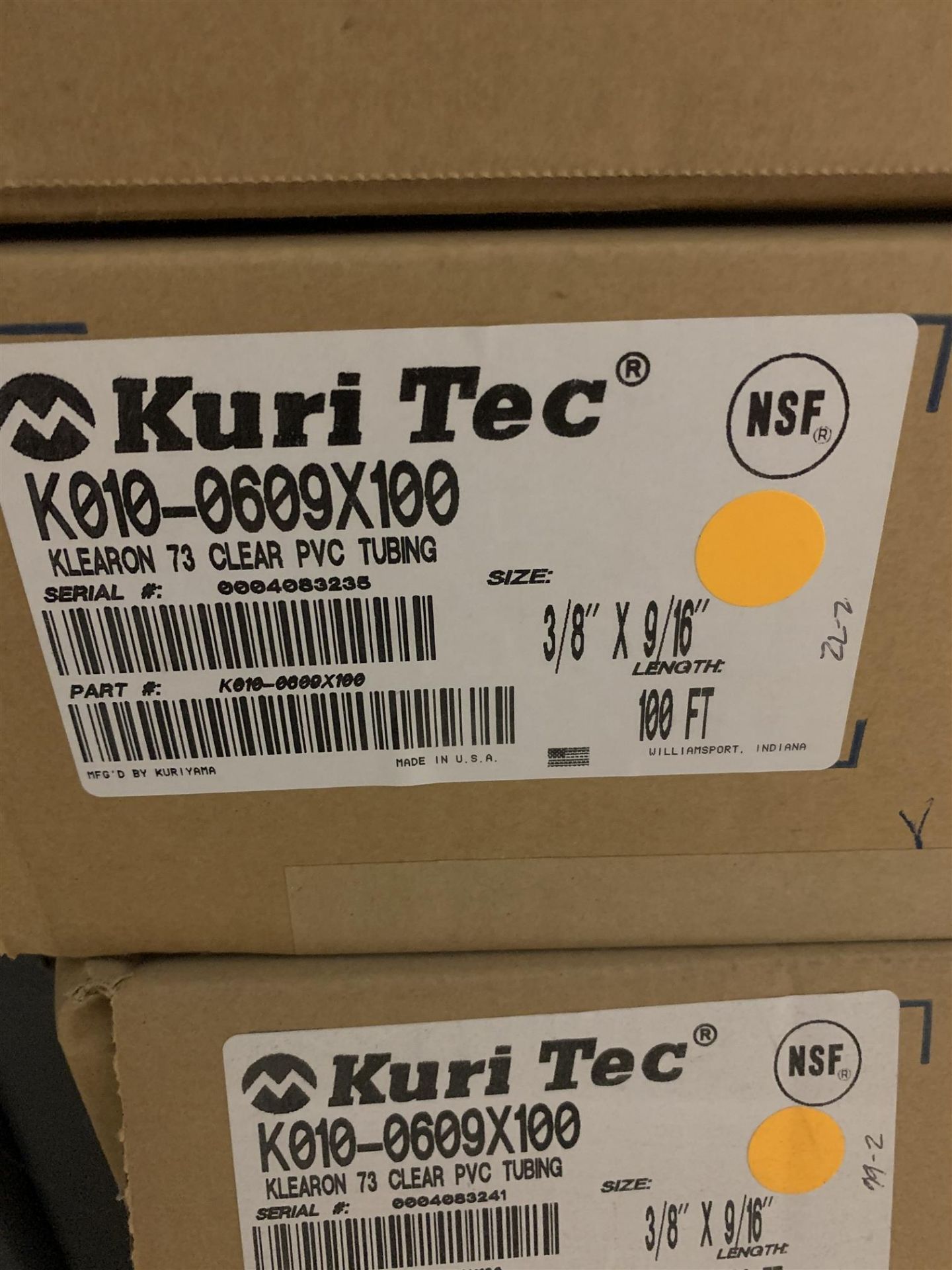 KURITEC - 3/8" X 9/16" KLEARON 73 CLEAR PVC TUBING - 5PCS - Image 3 of 3