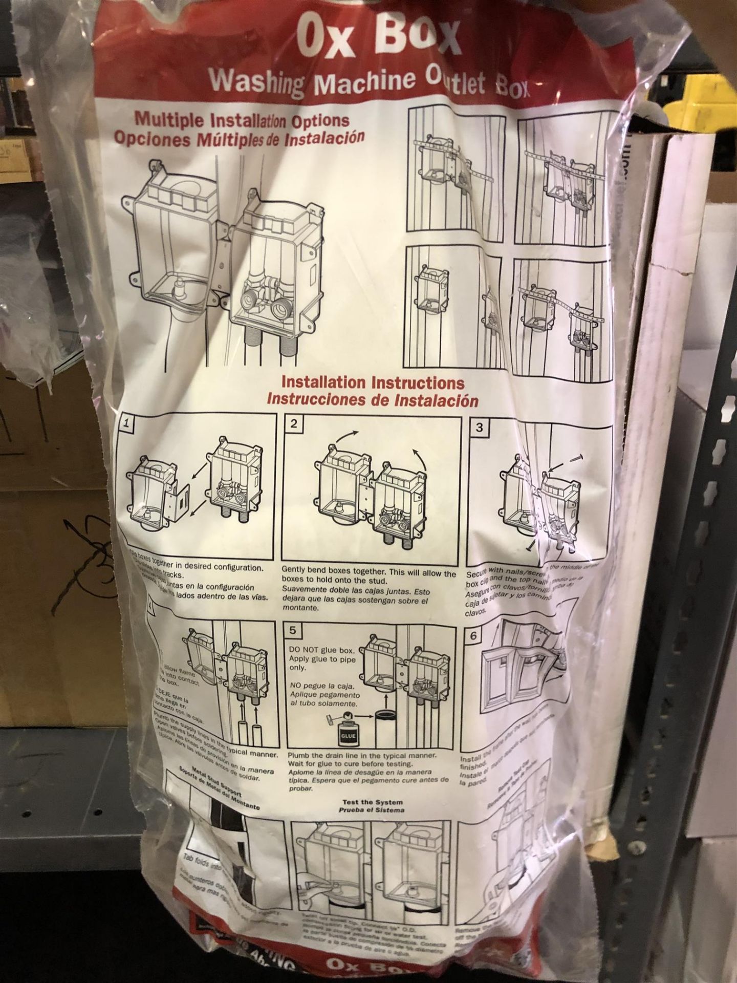 OX BOX - WASHING MACHINE OUTLET BOX - SEE PHOTOS - 11PCS - Image 3 of 4