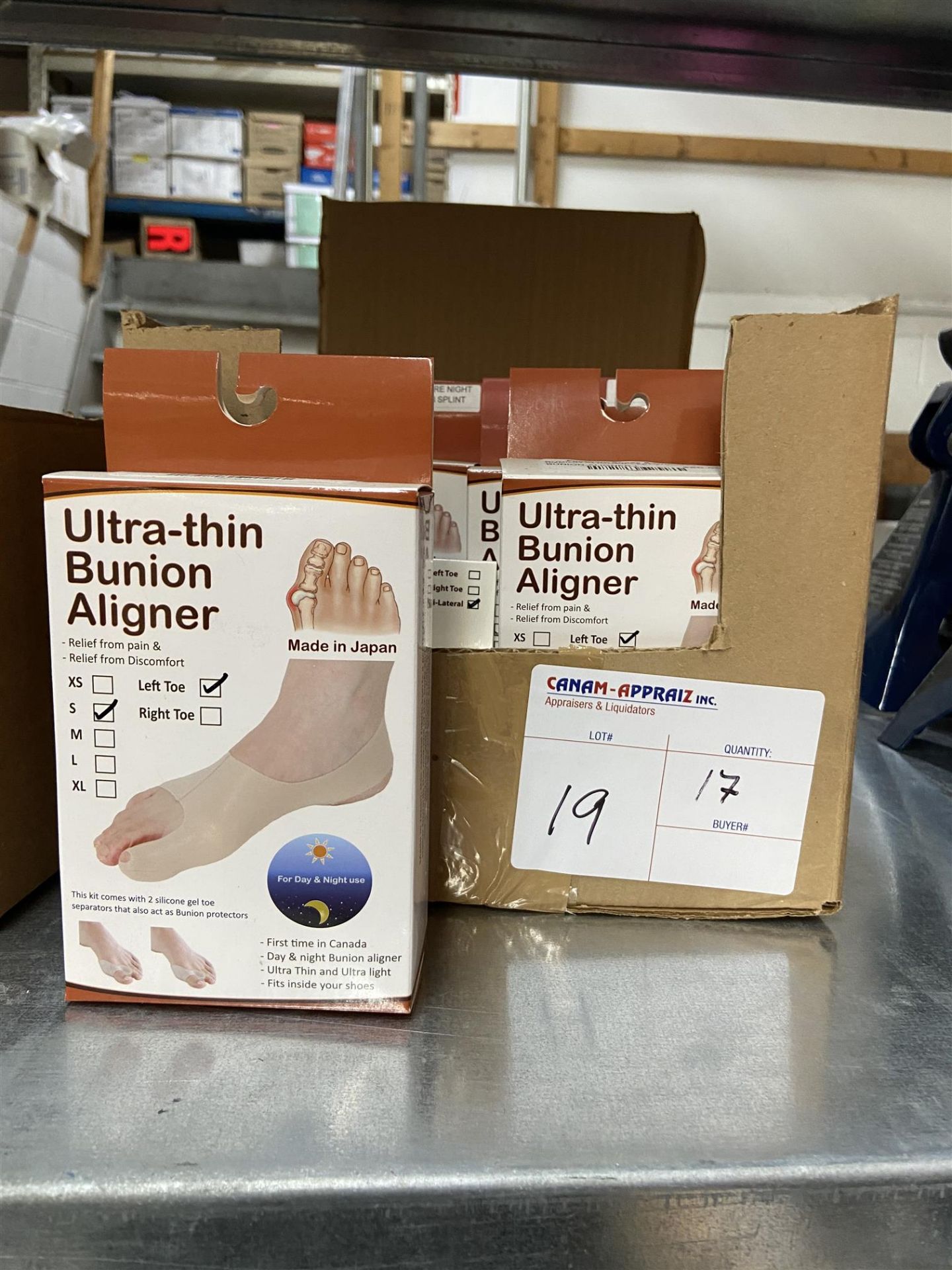 INFRACARE, ULTRA-THIN BUNION ALLIGNER - 17PCS