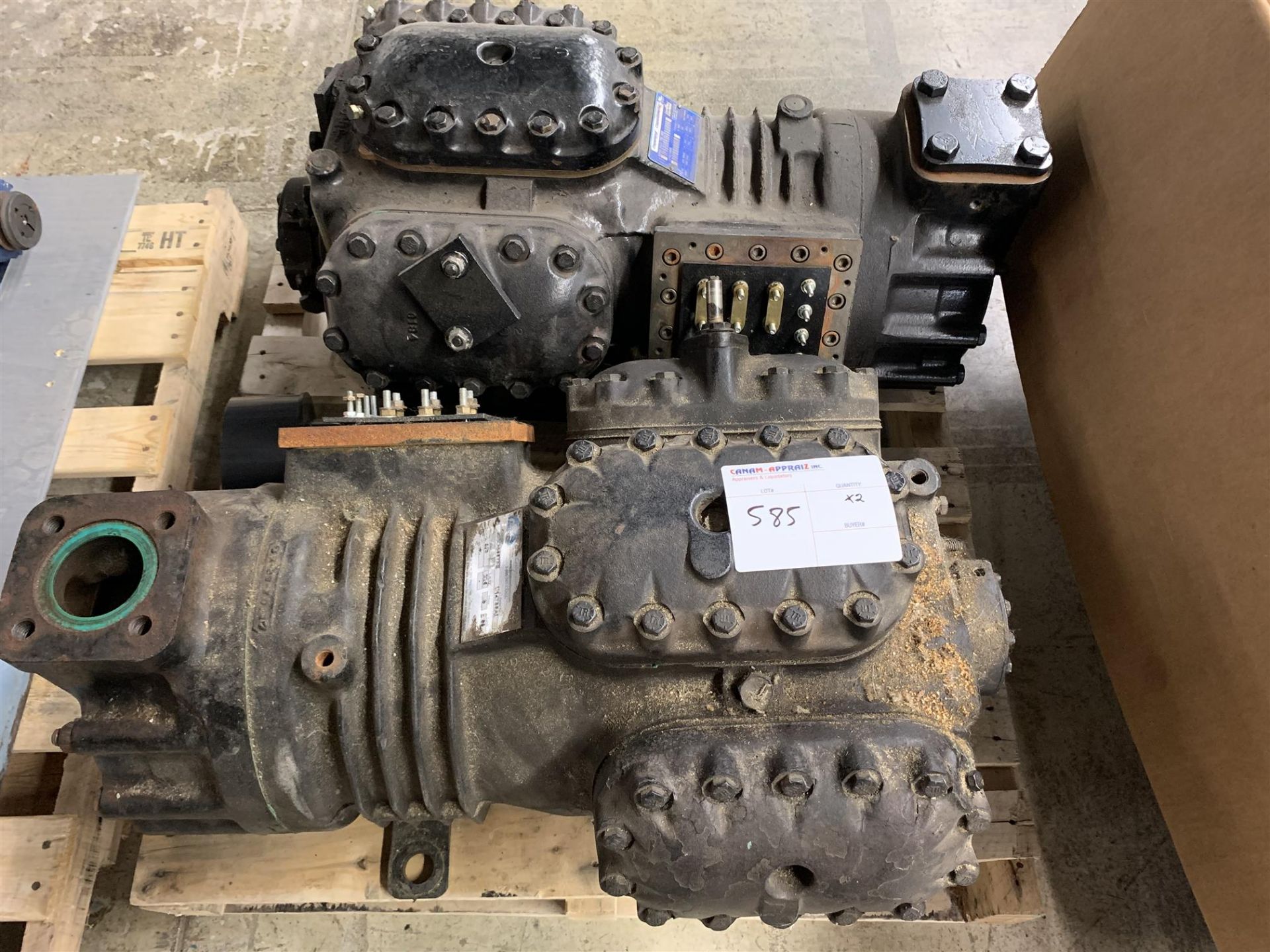 PALLET LOT - G&S & COPELAND 575 VOLT COMPRESSOR MOTOR - 2PCS