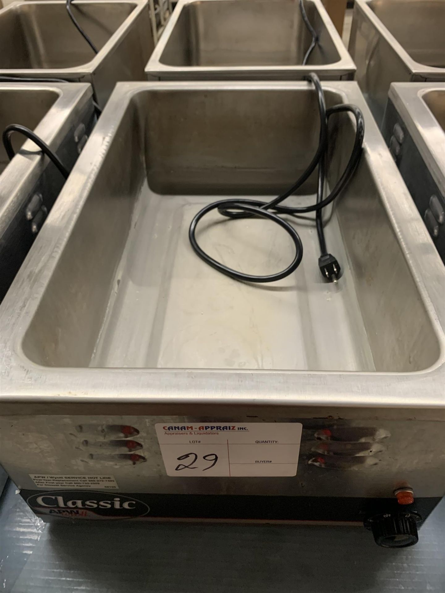 APW - FOOD WARMER - MODEL # W-3V