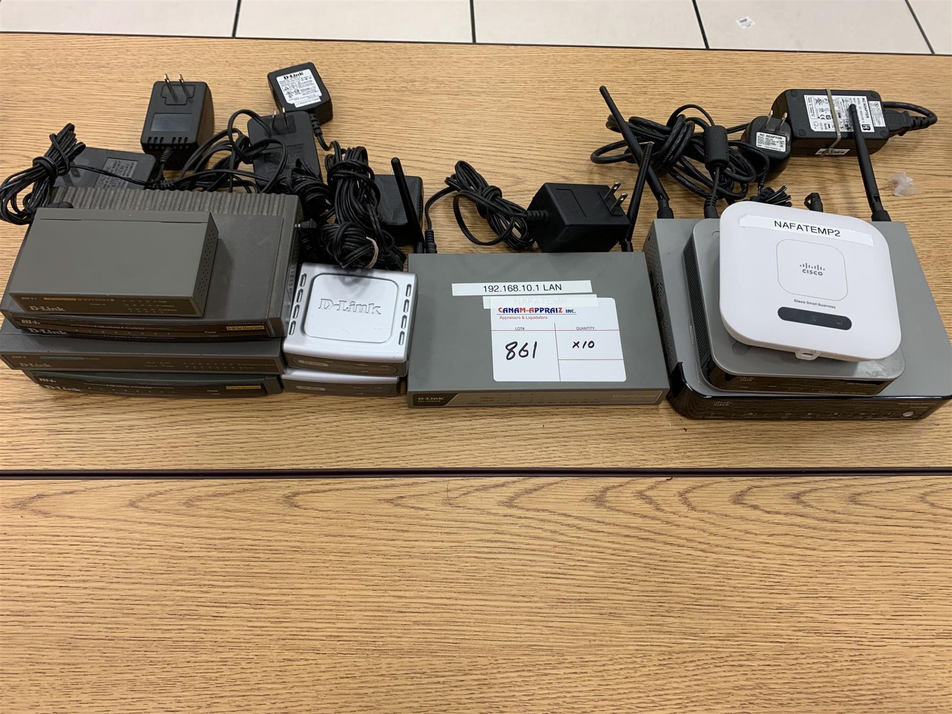 MIXED LOT - NETWORK EQUIPMENT - 10PCS