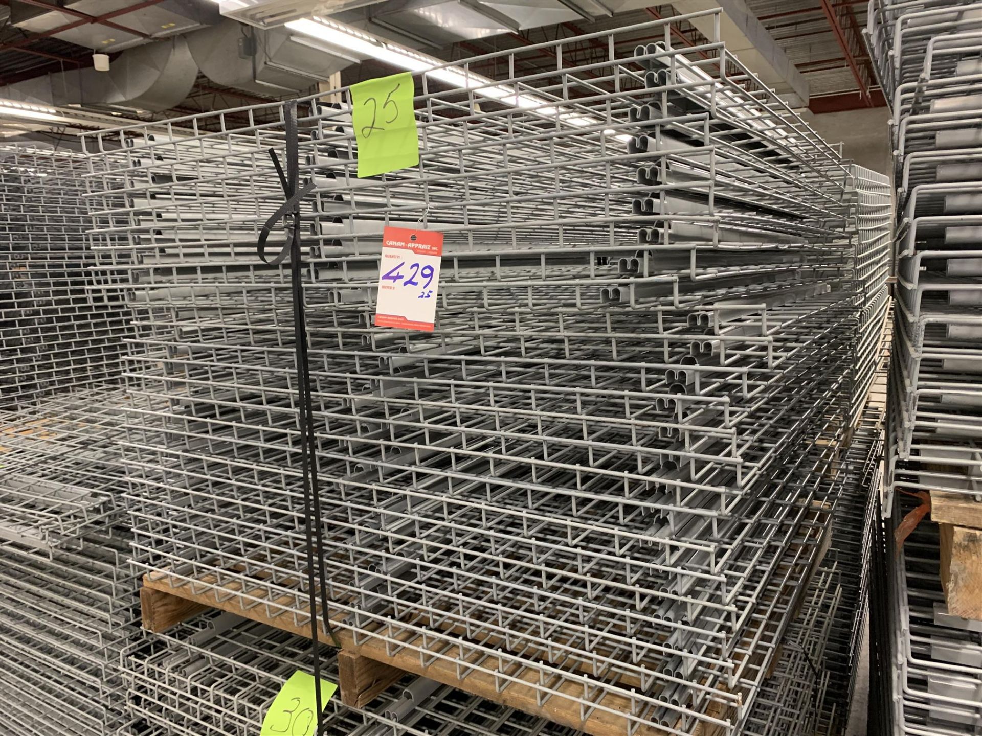 42" X 46" - READY RACK - MESH SHELVING INSERT - GREY - 25PCS