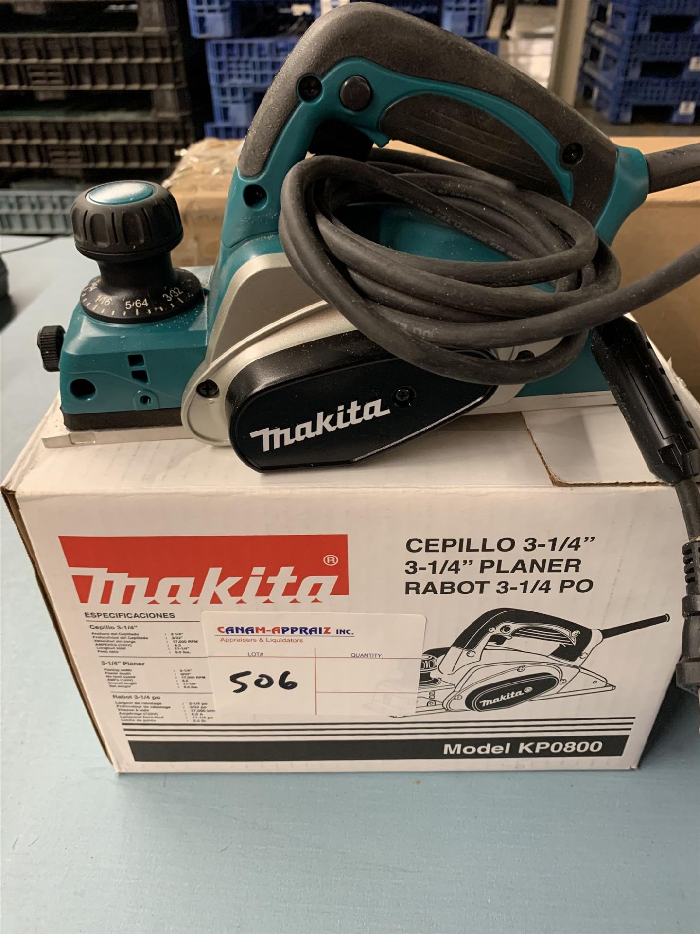 MAKITA - 3-1/4" PLANER - MODEL # KP0800